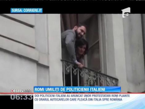 Doi politicieni din Torino şi-au bătut joc de 150 de protestatari rromi
