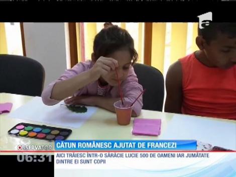 Rromii dintr-un cătun maramureşean, ajutaţi de francezi