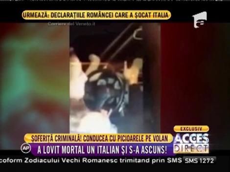 Șoferița criminală conducea cu picioarele pe volan!