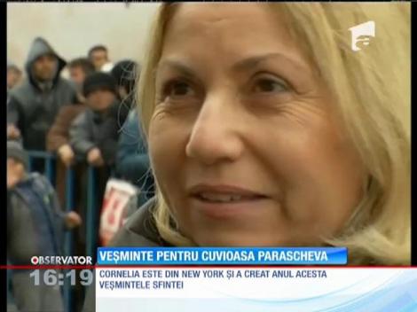 Veșmintele Sfintei Parascheva, create de o româncă stabilită în America