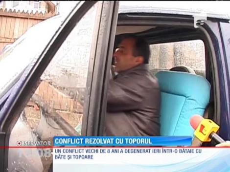 Scandal cu bâte şi topoare într-o comună din Argeş