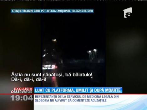 Decedat dus la morgă pe o platformă pentru autoturisme, altfel trupul tânărului rămânea în șanț!