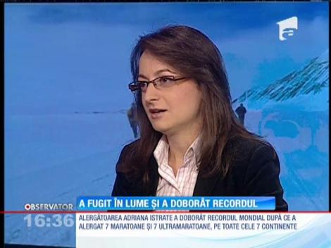 Adriana Istrate a fugit prin lume și a doborât recordul