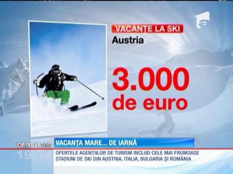 Tot mai mulți români îşi rezervă cel de-al doilea concediu iarna