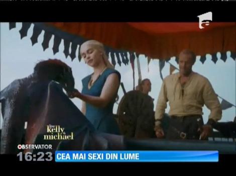 Emilia Clarke, mama dragonilor din "Urzeala Tronurilor", cea mai sexi din lume