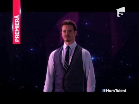 Platoul "Ham talent" s-a umplut cu animale fericite! Opt câini, un şarpe şi un dihor trăiesc în armonie