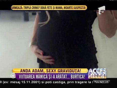Anda Adam și-a arătat burtica de graviduță!