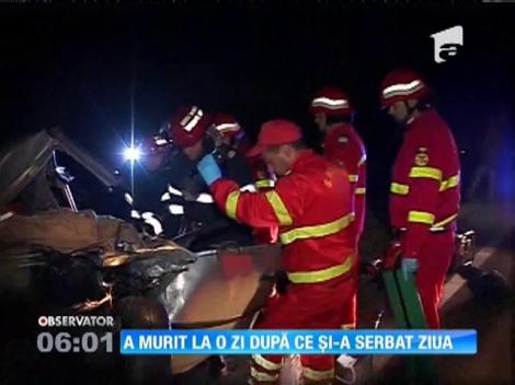 La numai o zi după ce a împlinit 22 de ani un tânăr a intrat cu maşina într-un camion