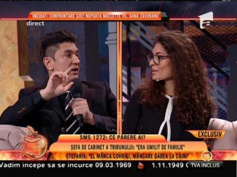 Ştefania, şefa de cabinet a lui CV Tudor: "Banii erau manageriaţi de soţia sa!"