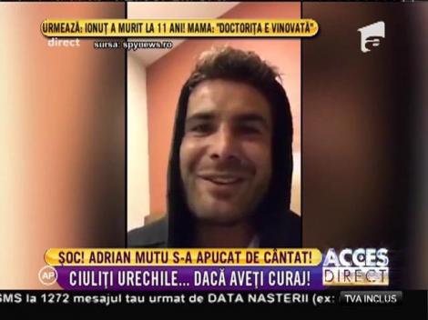 Adrian Mutu s-a apucat de cântat!