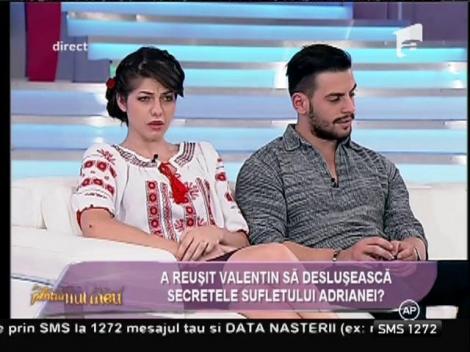 Valentin, îndrăgostit!?  "Aş face orice pentru relaţia cu Adriana! Sper să o cuceresc!"