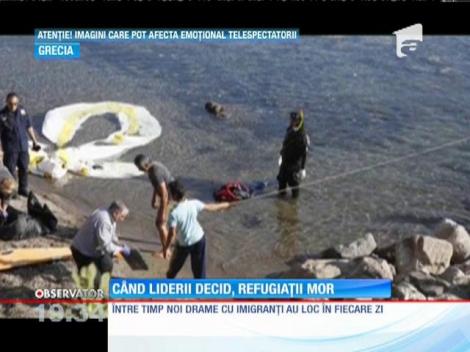 Imagini șocante! 7 refugiaţi au pierit într-o barcă, un altul a murit împușcat