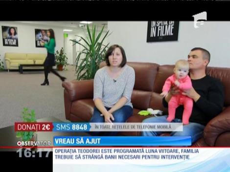 Vreau să ajut! Teodora s-a născut cu o gravă problema la inimă