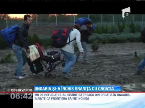 Ungaria şi-a închis și graniţa cu Croaţia