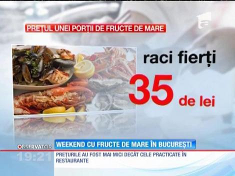 Weekend cu fructe de mare în București