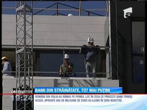 Banii trimiși de românii din străinătate, tot mai puțini