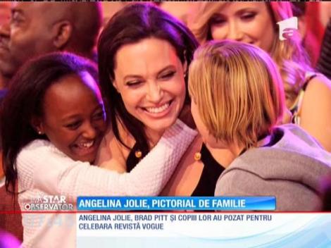 Angelina Jolie, pictorial de senzație în familie