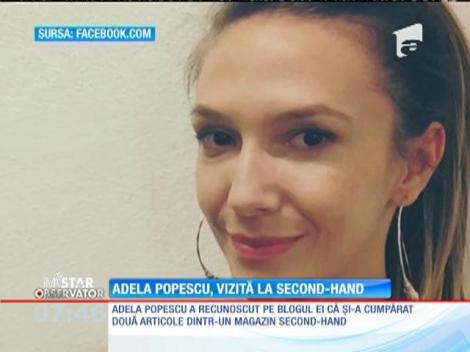 Adela Popescu și-a luat haine de la second-hand