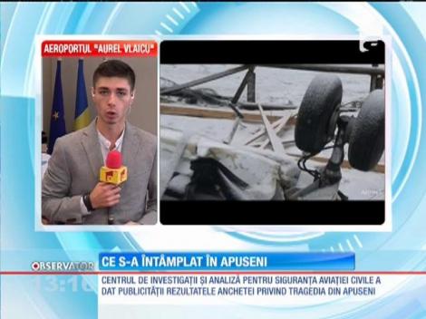 Tragedia aviatică din Munţii Apuseni s-a produs după ce motoarele s-au oprit din cauza givrajului