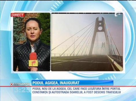 Podul nou de la Agigea este deschis traficului rutier