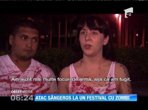 Atac sângeros la un festival cu zombi, în California