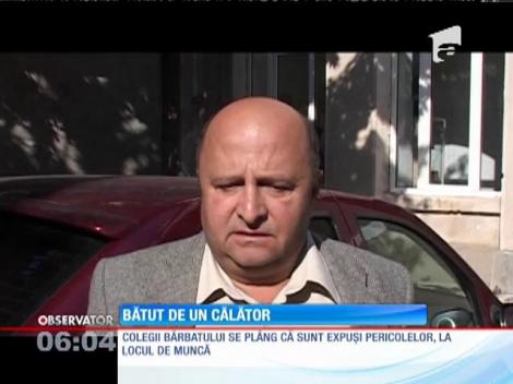 Un şofer de autobuz a fost bătut de un călător