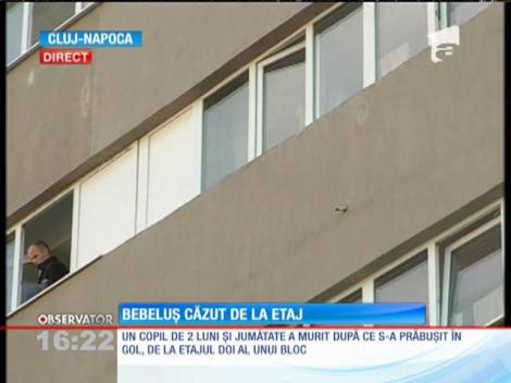Un bebeluş a murit după ce a căzut de la etajul doi al unui bloc din Cluj-Napoca