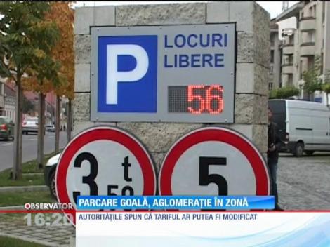 O parcare nou inaugurată stă mai mult goală, în Alba Iulia