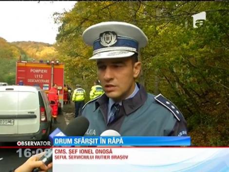 Doi bărbaţi au murit după ce au căzut cu maşina într-o râpă din Pădurea Bogăţii