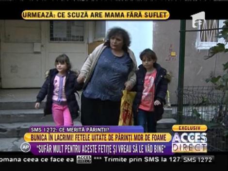 O bunică bolnavă se chinuie să-și crească nepoțelele abandonate de părinți!