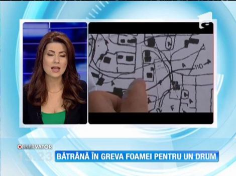 O bătrână face greva foamei pentru că nu poate ajunge la casa ei