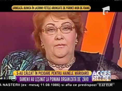 S-au călcat în picioare pe hainele Mărioarei Zăvoranu!