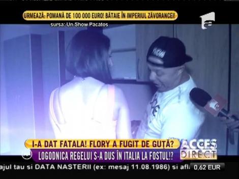 Flory, logodnica lui Nicoae Guţă, a fugit în Italia, la fostul ei iubit