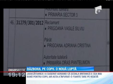 Războiul pe copii dintre Adriana Bahmuţeanu şi Silviu Prigoană, fără sfârșit!