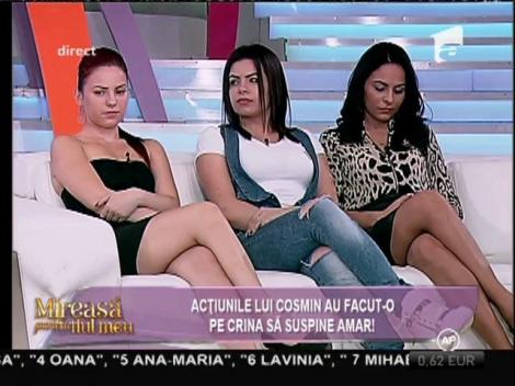 Crina, mărturisire fără "perdea": "Îl plac pe Cosmin, dar nu ştiu dacă sunt îndrăgostită de el!"