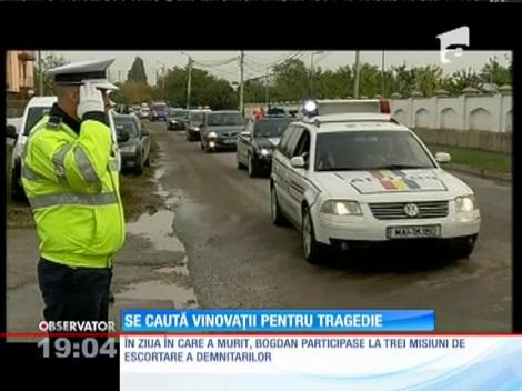 Se caută vinovații de moartea tânărului poliţist Bogdan Gigină