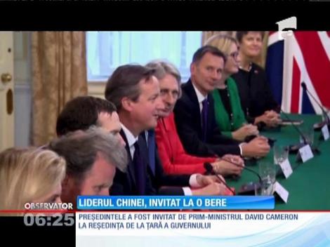 Preşedintele Chinei, invitat de David Cameron la o bere