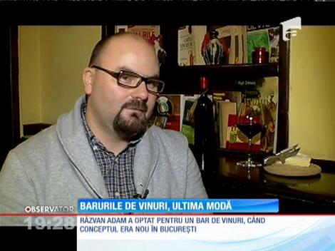 Barul specializat în vinuri este ultima modă în materie de localuri în România