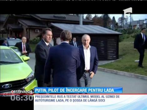 Vladimir Putin a testat ultimul model al mărcii Lada
