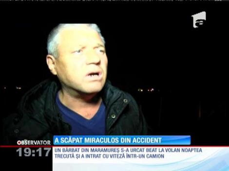 Un tânăr din Maramureş a scăpat miraculos din accident