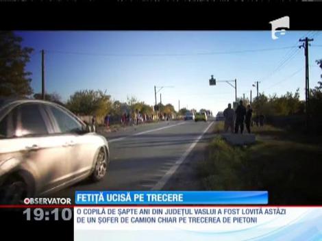 O copilă de șapte ani a fost ucisă pe trecerea de pietoni