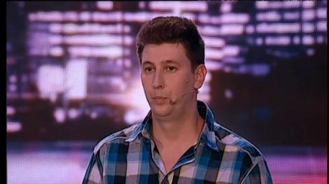 Valentin Gros, brancardier, a venit cu Bitu, iepurele pitic, să impresioneze juriul de la Ham Talent