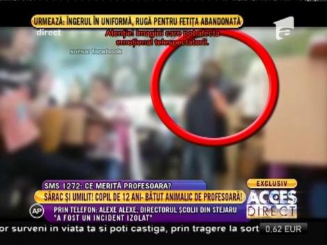 Alexe Alexe, directorul şcolii din Stejaru: "A fost un incident izolat"
