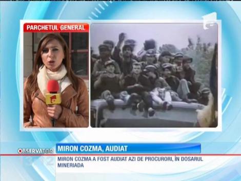 Miron Cozma, liderul ortacilor din timpul Mineriadei, a fost audiat