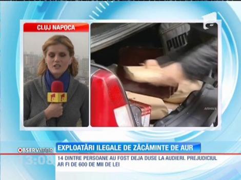 Exploatări ilegale de zăcăminte de aur din galerii miniere aflate în conservare la Roşia Montană