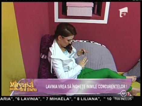 Lavinia vrea să îngheţe inimile concurentelor!