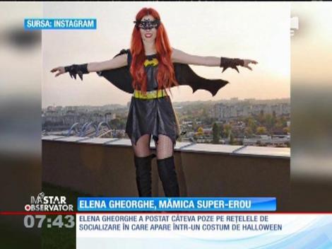 Elena Gheorghe, candidată la trofeul pentru "Costumaţia Serii"! la petrecerea de Halloween