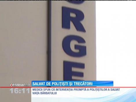 Doi poliţişti din Iaşi au salvat un bărbat de la moarte după ce acesta s-a aruncat în lac