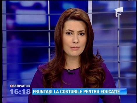 În România, costurile totale pentru educaţia universitară depăşesc 25.000 de dolari