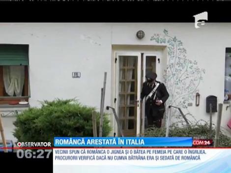 O româncă banuită că ar fi provocat moartea unei bătrâne din Italia a fost arestată